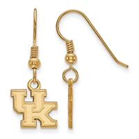 Women's Kentucky Wildcats Gold Plated XS Dangle Earrings