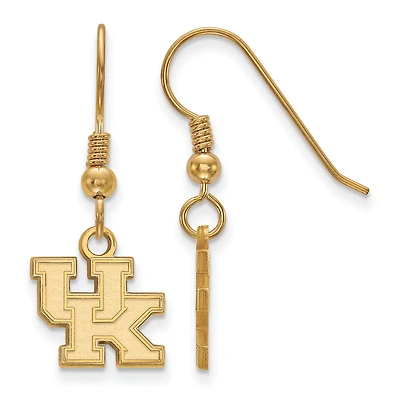 Women's Kentucky Wildcats Gold Plated XS Dangle Earrings