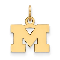 Women's Michigan Wolverines Gold Plated XS Pendant
