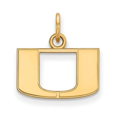 Women's Miami Hurricanes Gold Plated XS Pendant