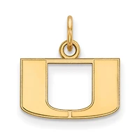 Women's Miami Hurricanes Gold Plated XS Pendant