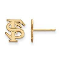Women's Florida State Seminoles Gold Plated XS Post Earrings