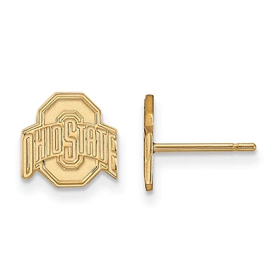 Women's Ohio State Buckeyes Gold Plated XS Post Earrings