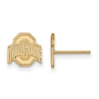 Women's Ohio State Buckeyes Gold Plated XS Post Earrings