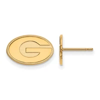 Women's Georgia Bulldogs Gold Plated XS Post Earrings