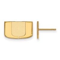 Women's Miami Hurricanes Gold Plated XS Post Earrings