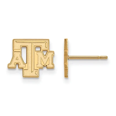 Women's Texas A&M Aggies Gold Plated XS Post Earrings