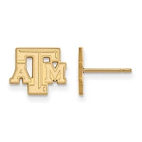 Women's Texas A&M Aggies Gold Plated XS Post Earrings