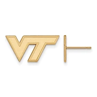 Women's Virginia Tech Hokies Gold Plated XS Post Earrings