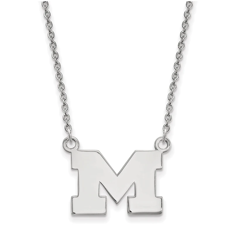 Women's Michigan Wolverines Sterling Silver Pendant Necklace