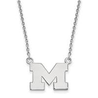 Women's Michigan Wolverines Sterling Silver Pendant Necklace