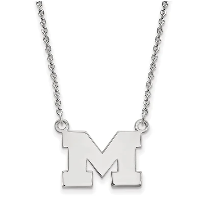 Women's Michigan Wolverines Sterling Silver Pendant Necklace
