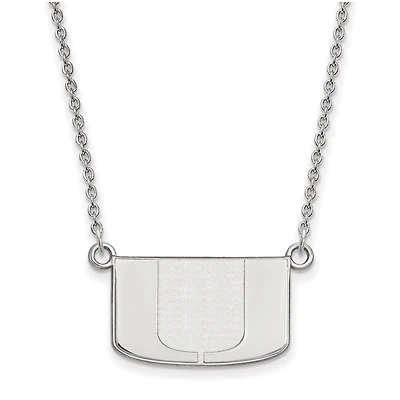 Women's Miami Hurricanes Sterling Silver Pendant Necklace
