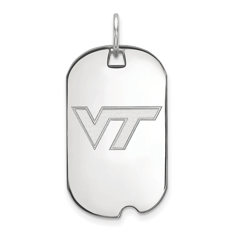 Women's Virginia Tech Hokies Sterling Silver Small Dog Tag