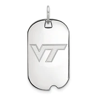 Women's Virginia Tech Hokies Sterling Silver Small Dog Tag