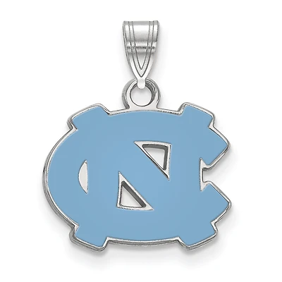 Women's North Carolina Tar Heels Sterling Silver Small Enamel Pendant