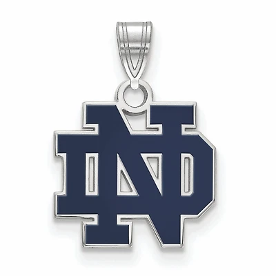 Women's Notre Dame Fighting Irish Sterling Silver Small Enamel Pendant