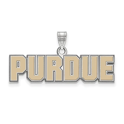 Women's Purdue Boilermakers Sterling Silver Small Enamel Pendant