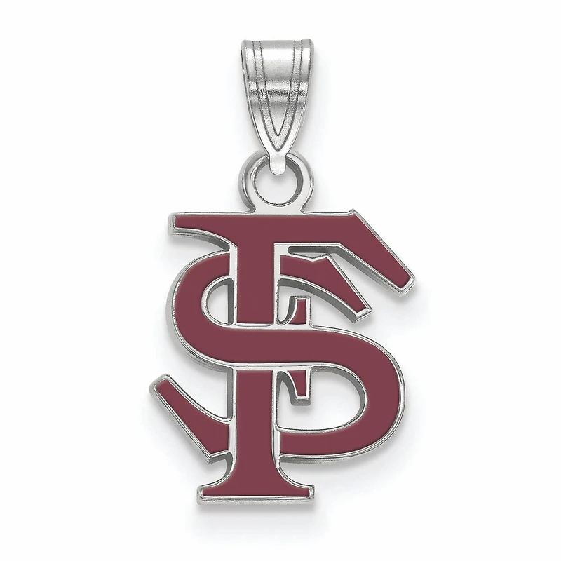 Women's Florida State Seminoles Sterling Silver Small Enamel Pendant