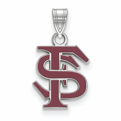 Women's Florida State Seminoles Sterling Silver Small Enamel Pendant