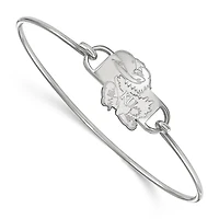 Women's Kansas Jayhawks Sterling Silver Wire Bangle