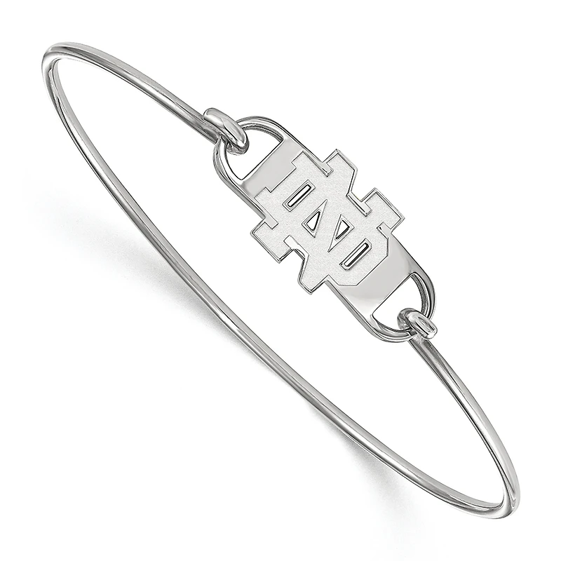 Women's Notre Dame Fighting Irish Sterling Silver Wire Bangle
