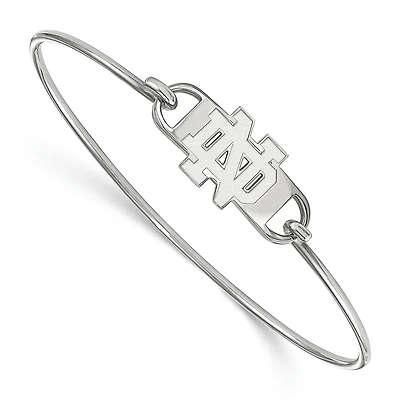 Women's Notre Dame Fighting Irish Sterling Silver Wire Bangle