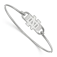 Women's Notre Dame Fighting Irish Sterling Silver Wire Bangle