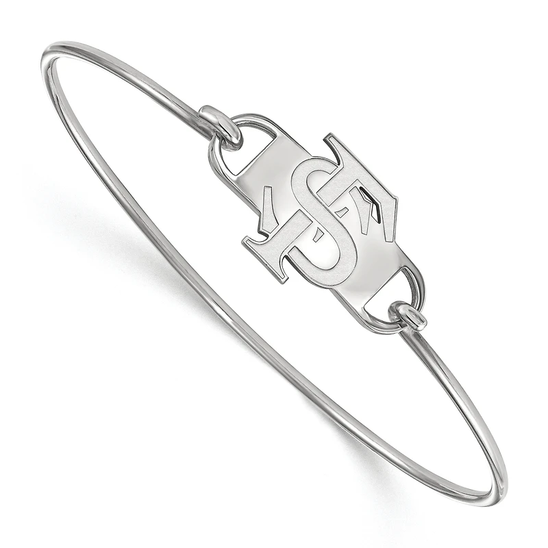 Women's Florida State Seminoles Sterling Silver Wire Bangle