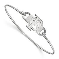 Women's Florida State Seminoles Sterling Silver Wire Bangle