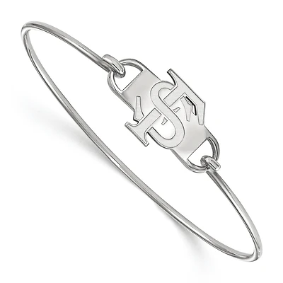 Women's Florida State Seminoles Sterling Silver Wire Bangle