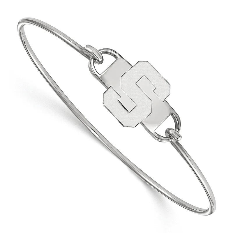 Women's Michigan State Spartans Sterling Silver Wire Bangle
