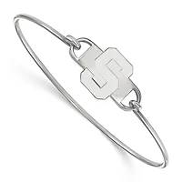Women's Michigan State Spartans Sterling Silver Wire Bangle