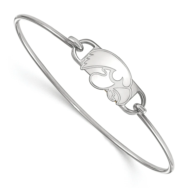 Women's Iowa Hawkeyes Sterling Silver Wire Bangle