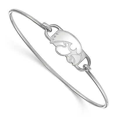 Women's Iowa Hawkeyes Sterling Silver Wire Bangle