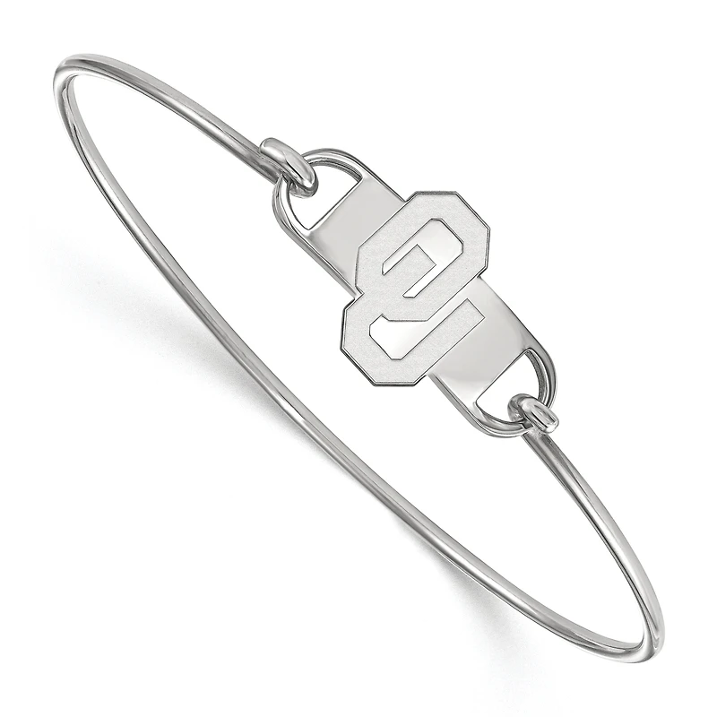 Women's Oklahoma Sooners Sterling Silver Wire Bangle