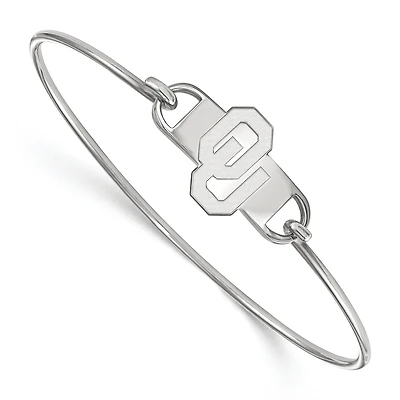 Women's Oklahoma Sooners Sterling Silver Wire Bangle