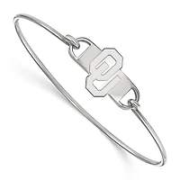 Women's Oklahoma Sooners Sterling Silver Wire Bangle