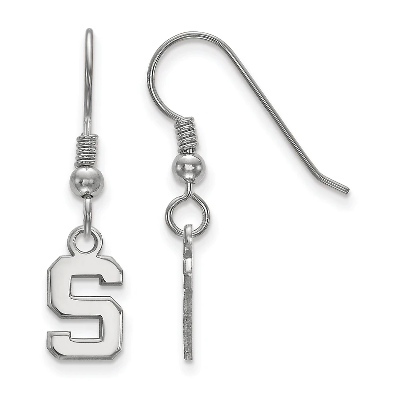 Women's Michigan State Spartans Sterling Silver XS Dangle Earrings