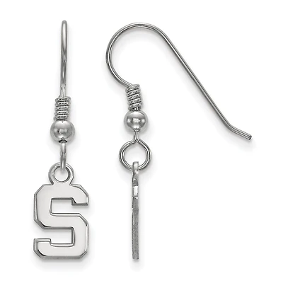 Women's Michigan State Spartans Sterling Silver XS Dangle Earrings