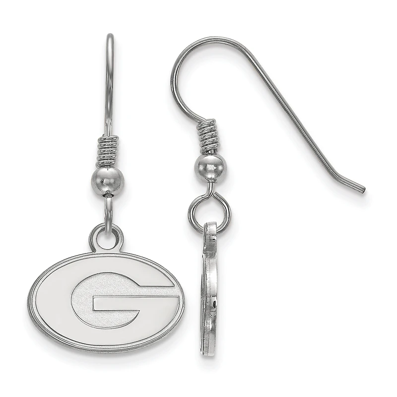 Women's Georgia Bulldogs Sterling Silver XS Dangle Earrings