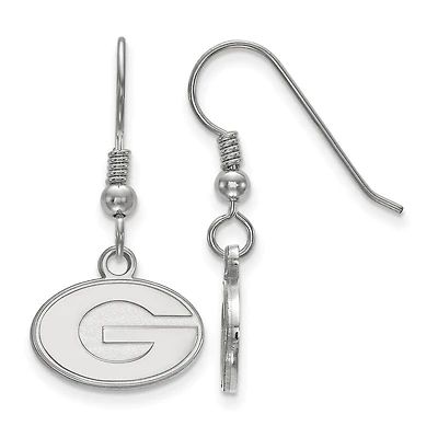 Women's Georgia Bulldogs Sterling Silver XS Dangle Earrings