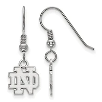 Women's Notre Dame Fighting Irish Sterling Silver XS Dangle Earrings
