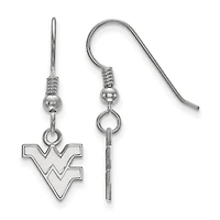 Women's West Virginia Mountaineers Sterling Silver XS Dangle Earrings