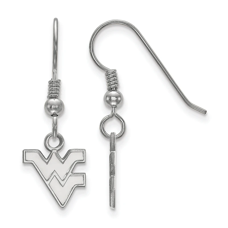 Women's West Virginia Mountaineers Sterling Silver XS Dangle Earrings