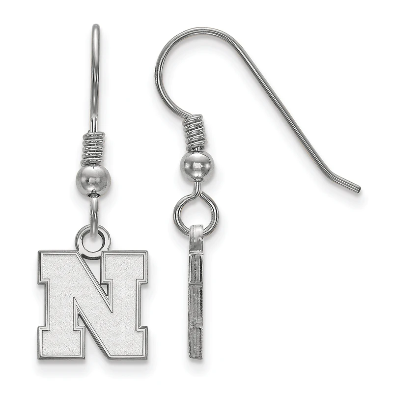 Women's Nebraska Huskers Sterling Silver XS Dangle Earrings