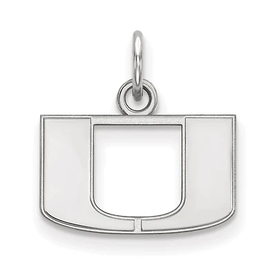 Women's Miami Hurricanes Sterling Silver XS Pendant