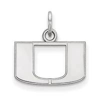 Women's Miami Hurricanes Sterling Silver XS Pendant
