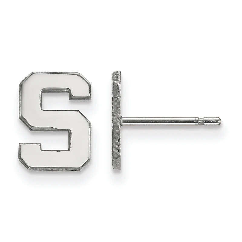 Women's Michigan State Spartans Sterling Silver XS Post Earrings