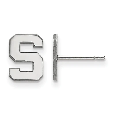 Women's Michigan State Spartans Sterling Silver XS Post Earrings